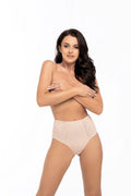 Culottes Babell高-waisted élégantes en dentelle féminine pour femmes, couleur beige clair, confortable et intemporelle