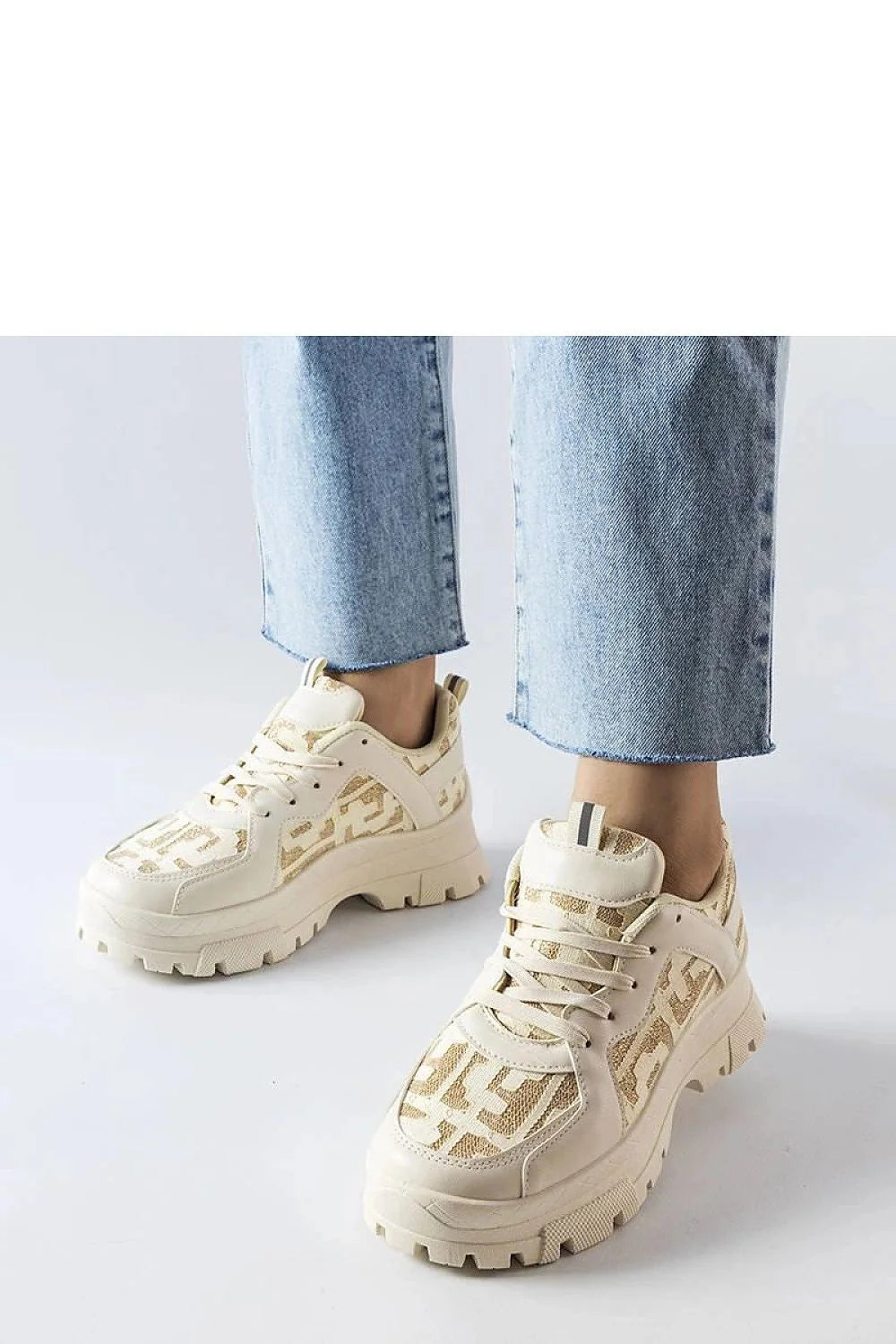 Sneakers femmes robustes beige Brunwick design moderne silhouette chunky cuir synthétique haute qualité confortable été ville