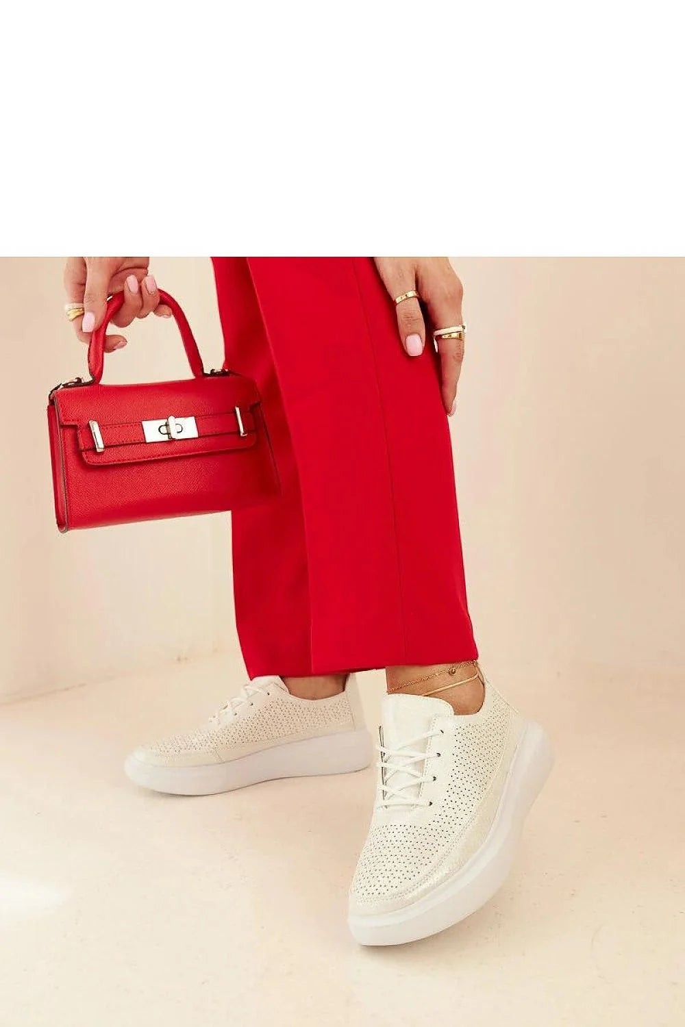 Baskets Solea Blanches Design Moderne Épuré Femme Cuir Écologique Haute Qualité Semelle Épaisse Fermeture Lacets Été