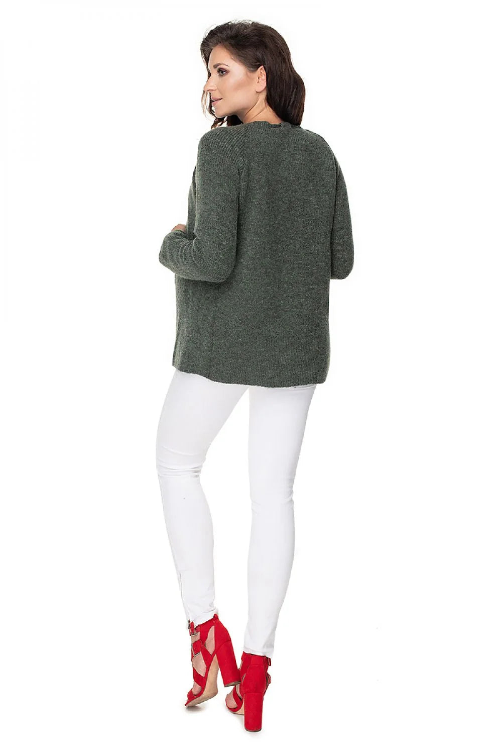 Cardigan de grossesse en acrylique et polyamide, style casual, respirant, doux, idéal futures mamans