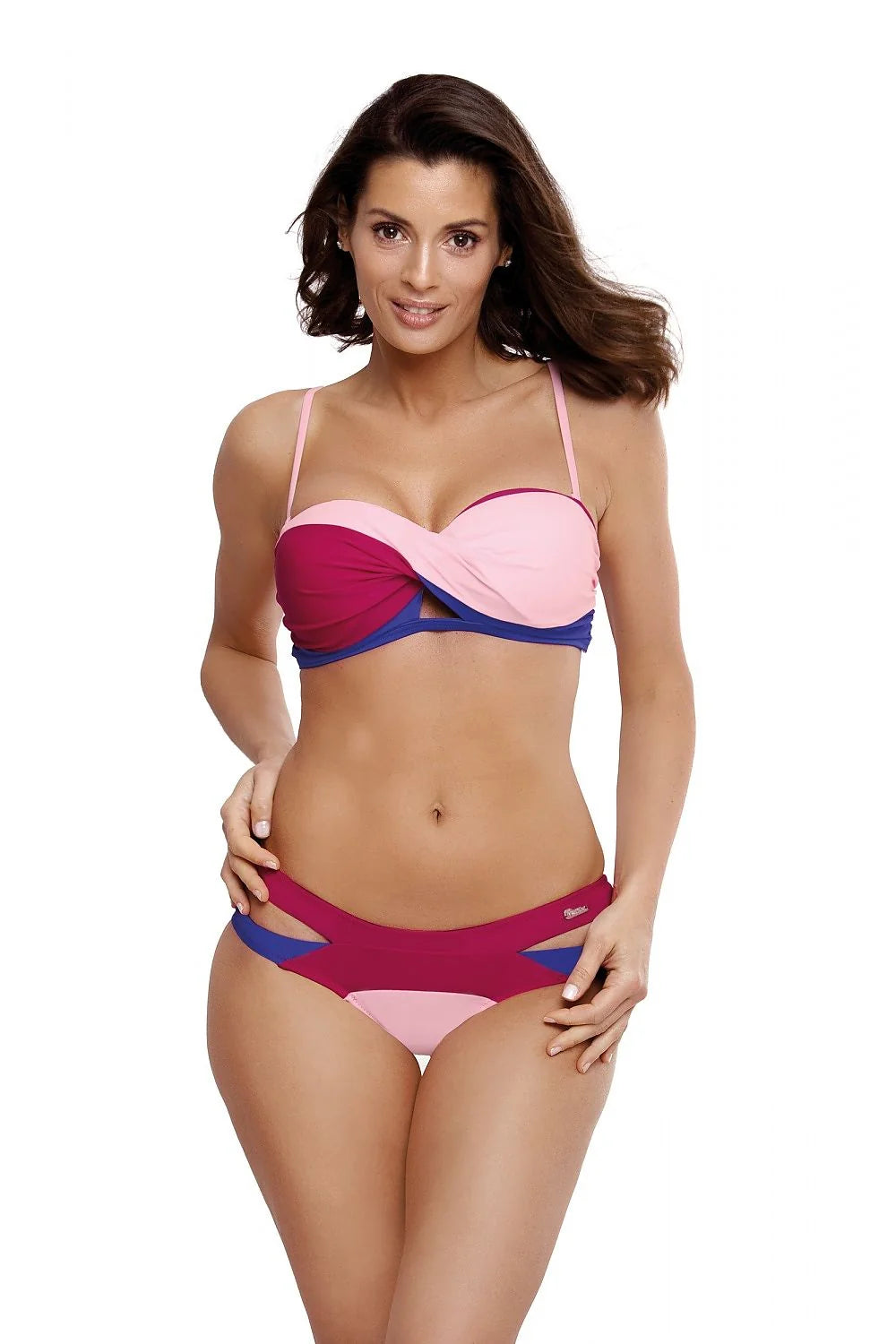Maillot de bain deux pièces italien élégant exotique pour petites et moyennes poitrines style unique
