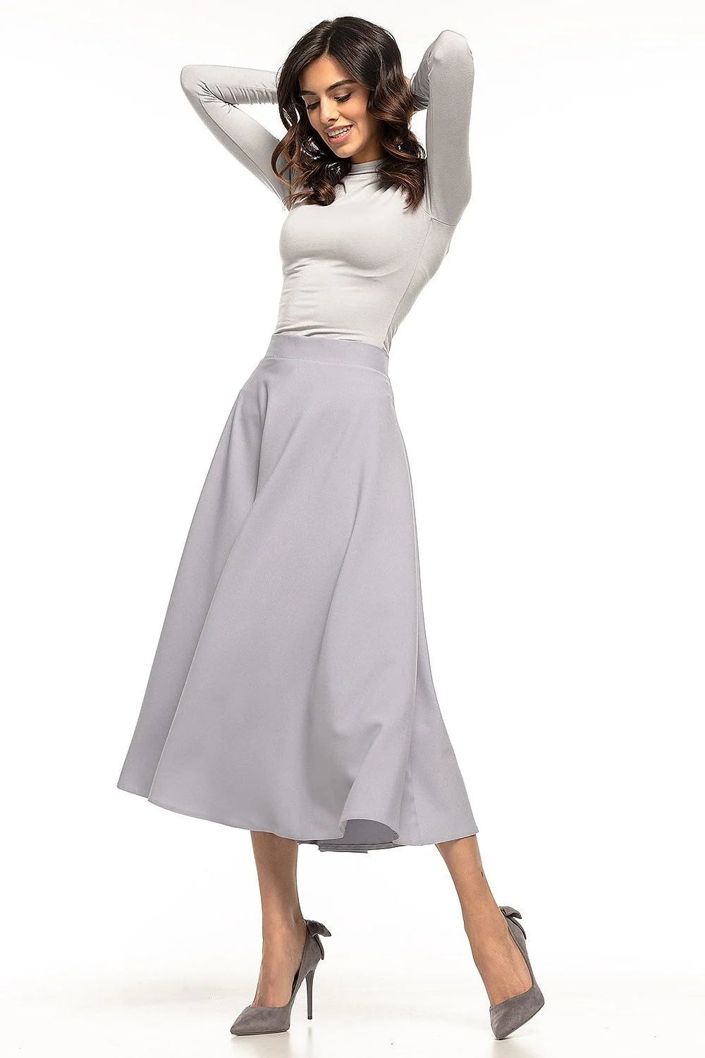 Jupe midi en coton élégante années 50 chic et moderne pour occasions spéciales femmes
