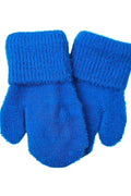Mitaines féminines Kamea style classique enveloppant polaire doublé bleu vif poignet côtelé tissu tricoté confort hiver
