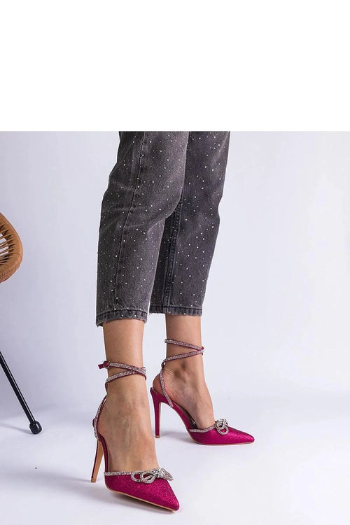Escarpins à talons hauts Solea élégants design raffiné rose vif strass cristaux bride talons aiguilles occasion spéciale femmes