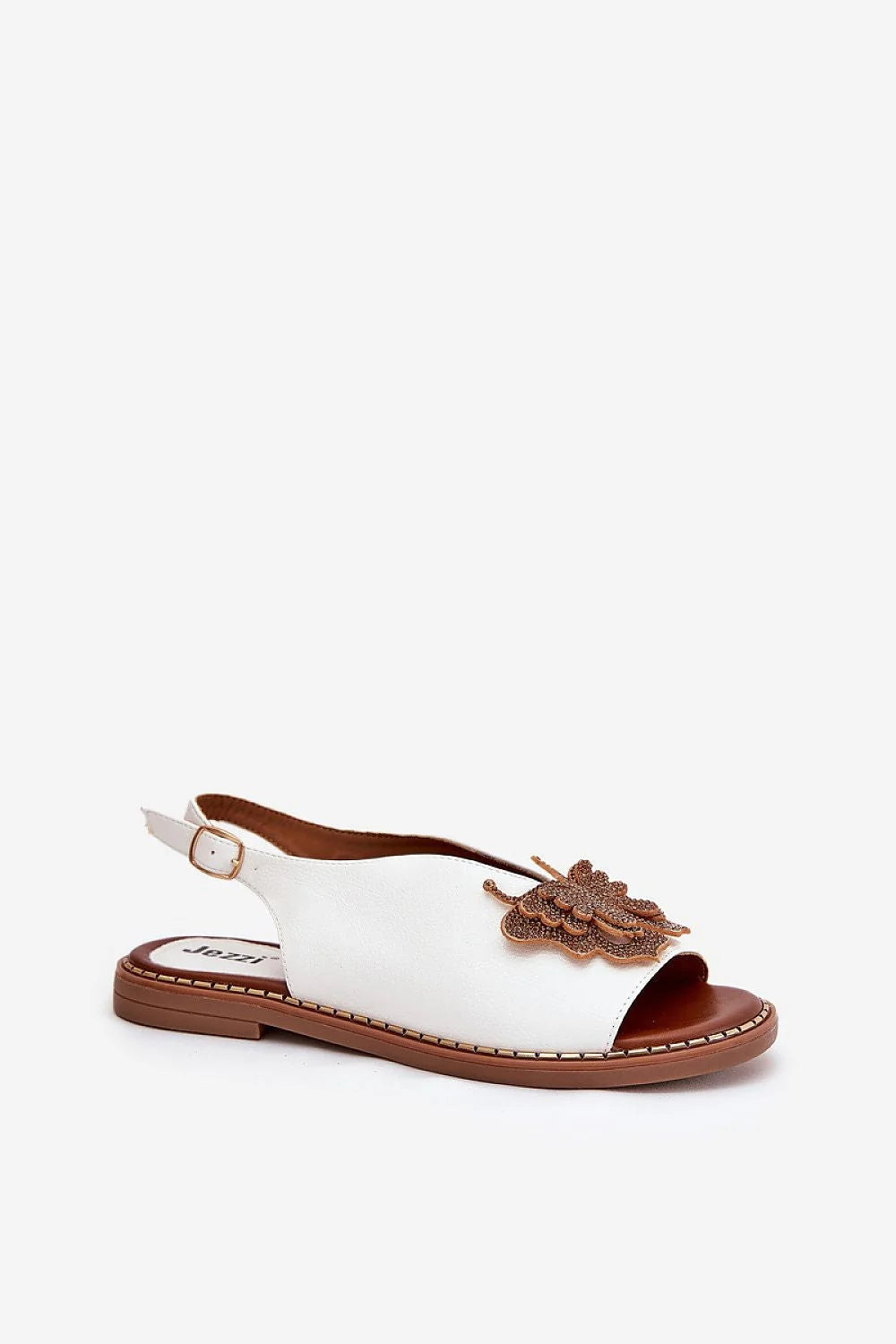 Sandales Jezzi pour femmes style estival décoration papillon confortable simili cuir occasions多种 été soirée robes pantalons