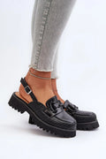 Sandales à talons Step in style femelles style moderne éco-cuir talon plat plateforme compensée détails métalliques texture tissée confortable polyvalent urbain chic