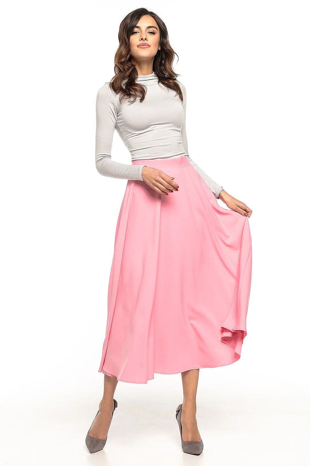 Jupe midi en coton élégante années 50 chic et moderne pour occasions spéciales femmes
