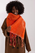 Écharpe pour femme longue à rayures décoratives et motifs intéressants châles automne-hiver polyester résistant pompons légèreté