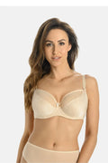 Soft Teyli soutien-gorge élégant lingerie armatures ajustables bretelles motifs fermeture dos beige chair femmes