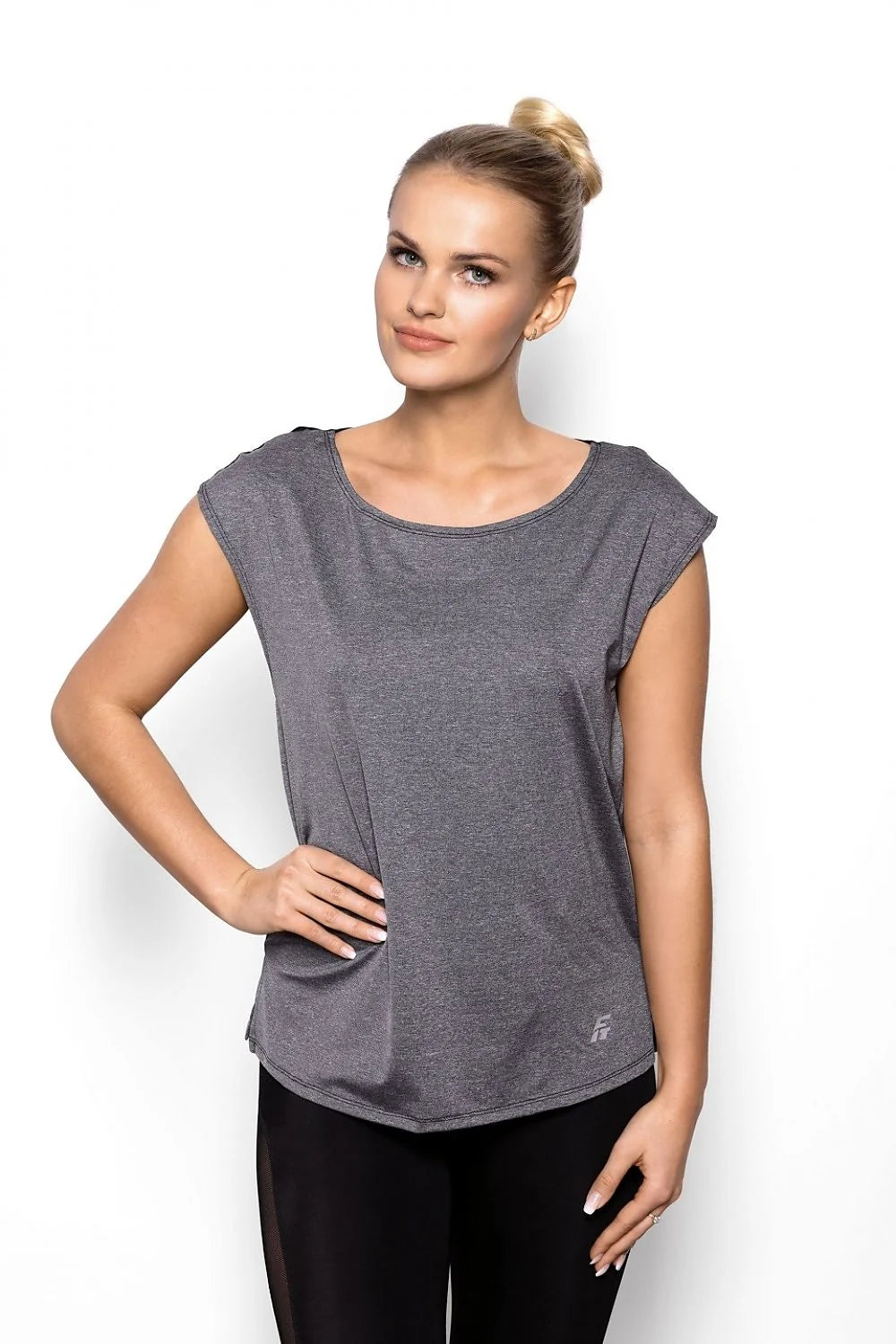 Chemisier Eldar Fit by Eldar Élégant Blouse Femme Coupe Large Manches Courtes Décolleté en Amande Tissu Élasthanne Polyester Taille S M L XL
