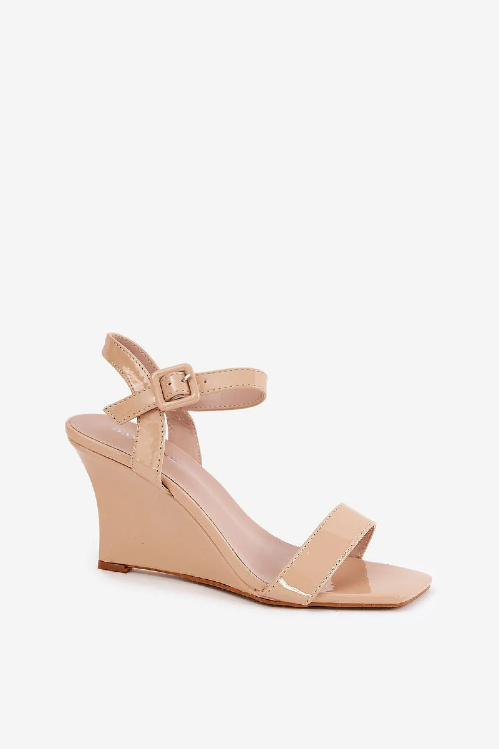 Sandales compensées élégantes en simili cuir ajustables talon 9 cm style moderne femmes été robes pantalons