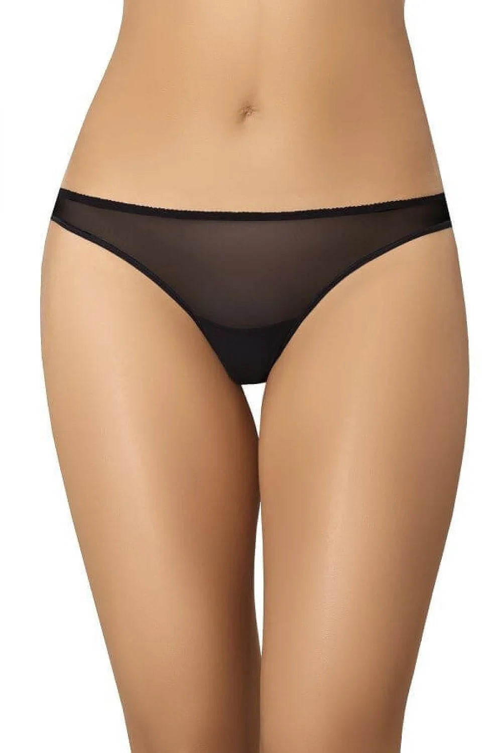 Ensemble de lingerie féminine en bikini style brésilien à double maille transparente sans couture, blanc, beige, noir, taille élastiquée, confortable et sexy