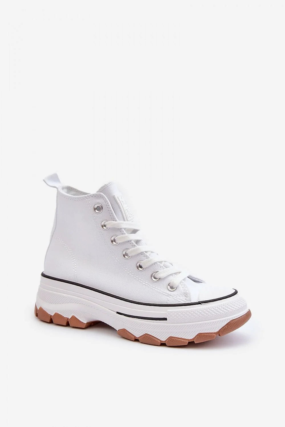 Baskets montantes plateforme haute design moderne style urbain pour femmes tige 11 cm semelle 4.5 cm