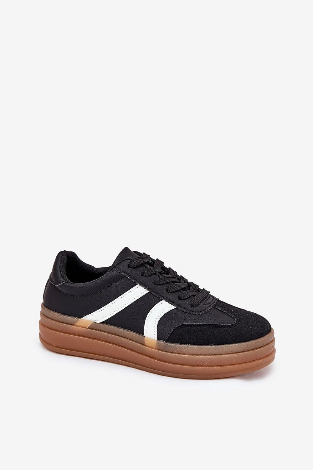 Chaussures de sport féminines modernes en cuir artificiel éco-friendly, plateforme, bout rond, confort tout le jour, look urbain, style casual, tailles disponibles