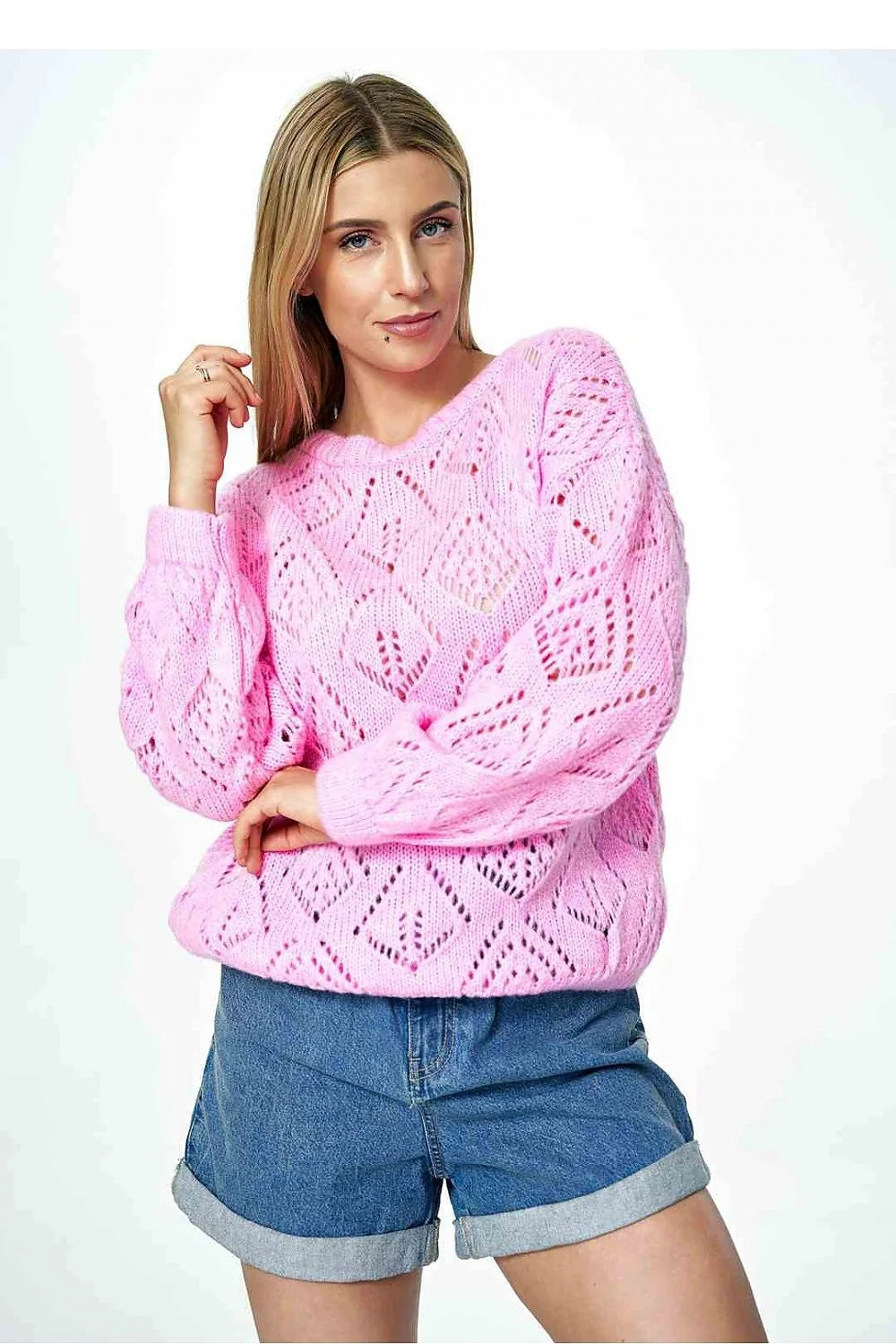 Pull pour femme design moderne ajouré manches longues matière douce style intemporel confort et élégance Chandail Figl
