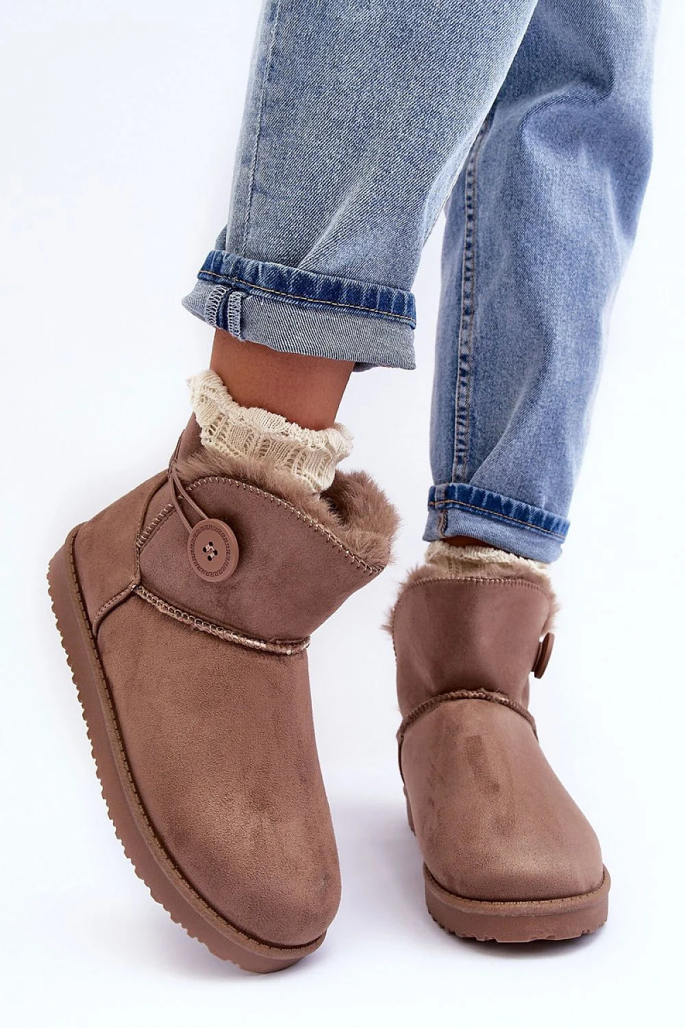 Bottes de neige Step in style éco-suède fourrure confort froid automne hiver femmes mode classique