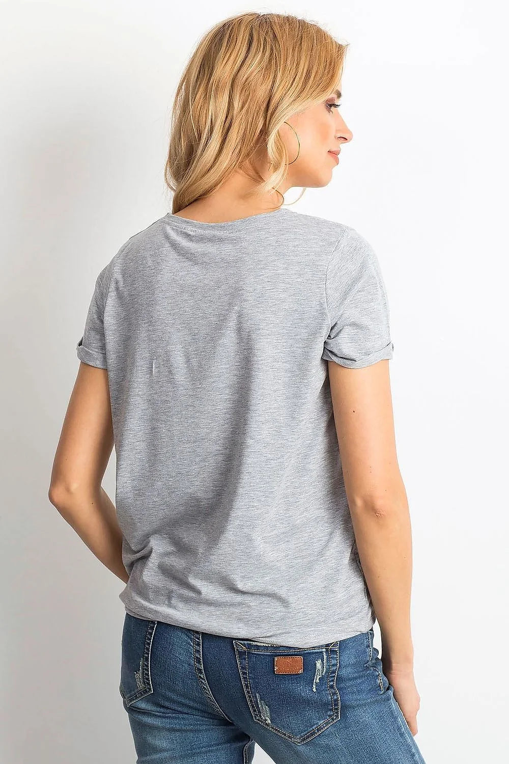 T-shirt pour femme simple et moderne en coton orange vif manches courtes col rond coupe droite confortable occasion quotidienne