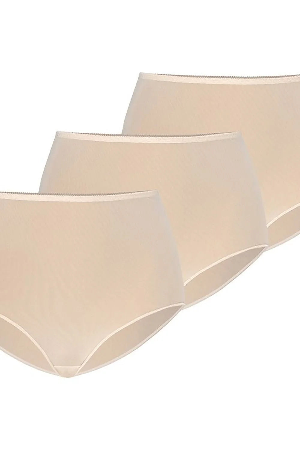 culottes femme taille haute beige microfibre extensible finition lisse couvrance maintien léger invisible coutures discrètes élastique fin confortable