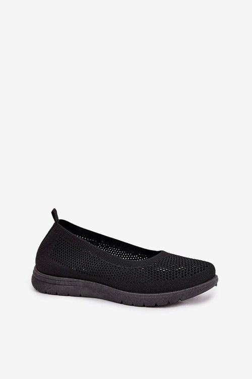 ballerine femme maille ajourée respirante légère aérée sanslacets semelle mousse doublée épaisse profilée caoutchouc antidérapante confortable maintien décontractée estivale