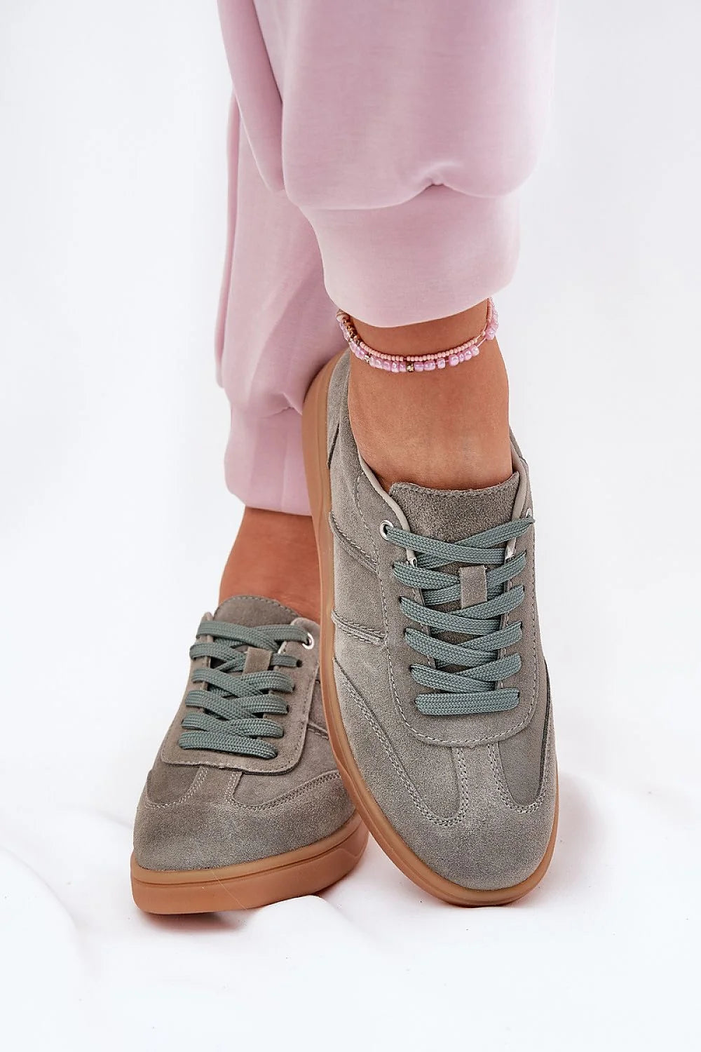 Chaussures de sport Step in style daim naturel cuir suédé élégance confort baskets basses femmes