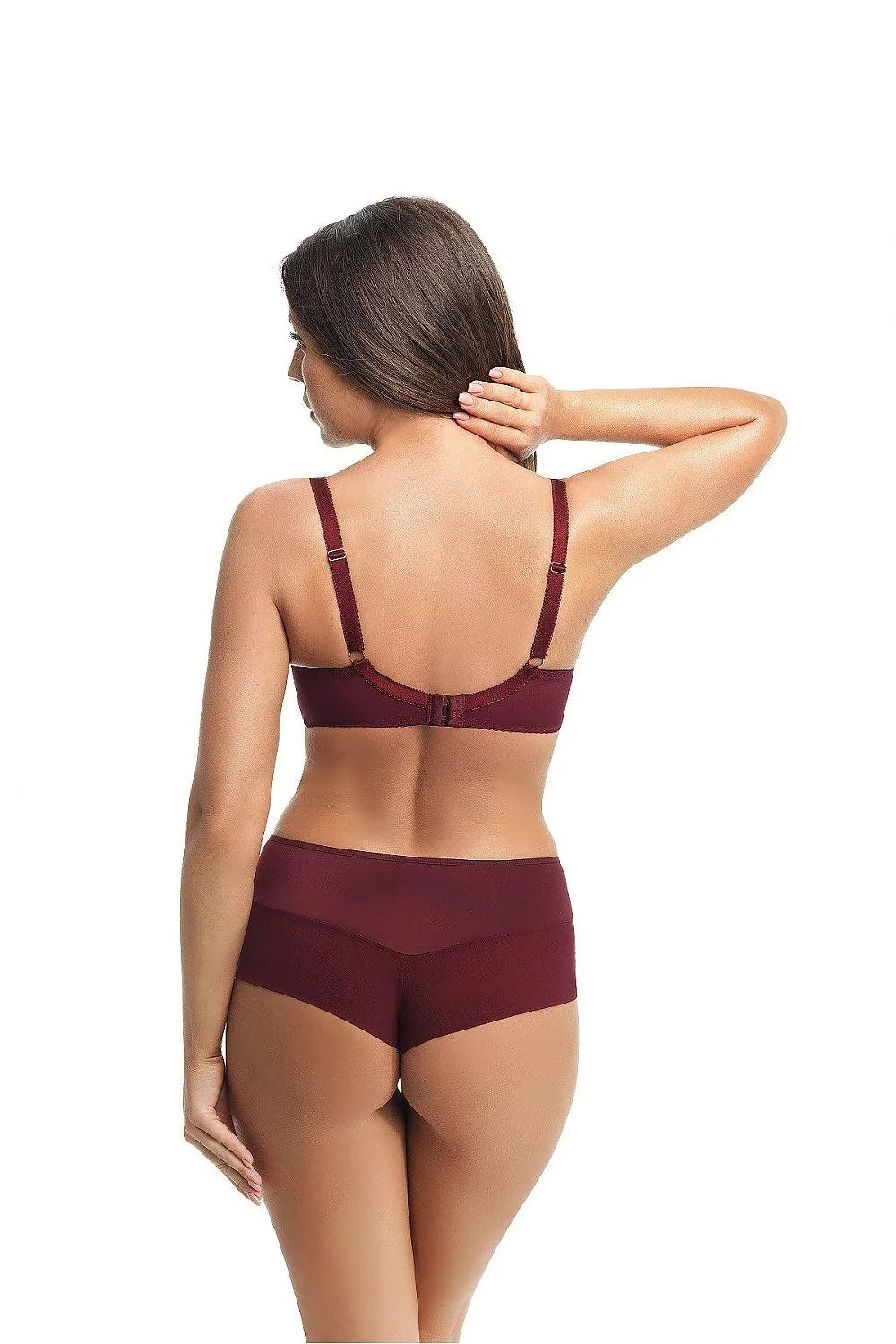 Culottes brésiliennes dentelle bordeaux élégantes et sexy pour femmes modernes style romantique raffiné lingerie