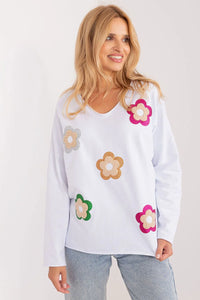 Chemisier décontracté femme motifs floraux manches longues coton style personnel coupe ample couleurs vives高品質