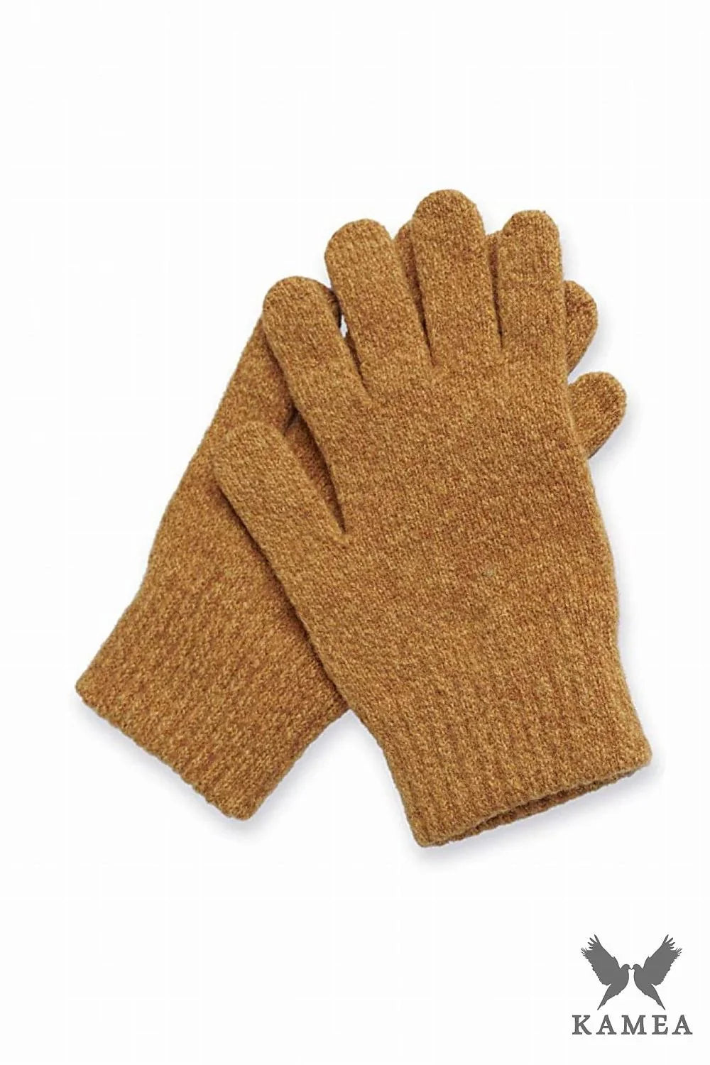 Gants pour femme classiques minimalistes en laine haute qualité doux et chaud couleur moutarde ajustés élastiqués poignets finitions soignées hiver automne