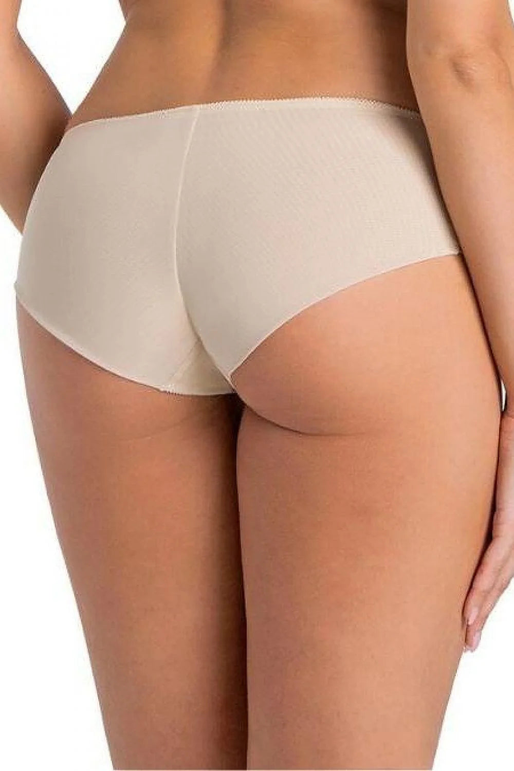 Culottes pour femme en maille dentelle florale beige élégance féminine sans couture confort taille élastique coton doublure