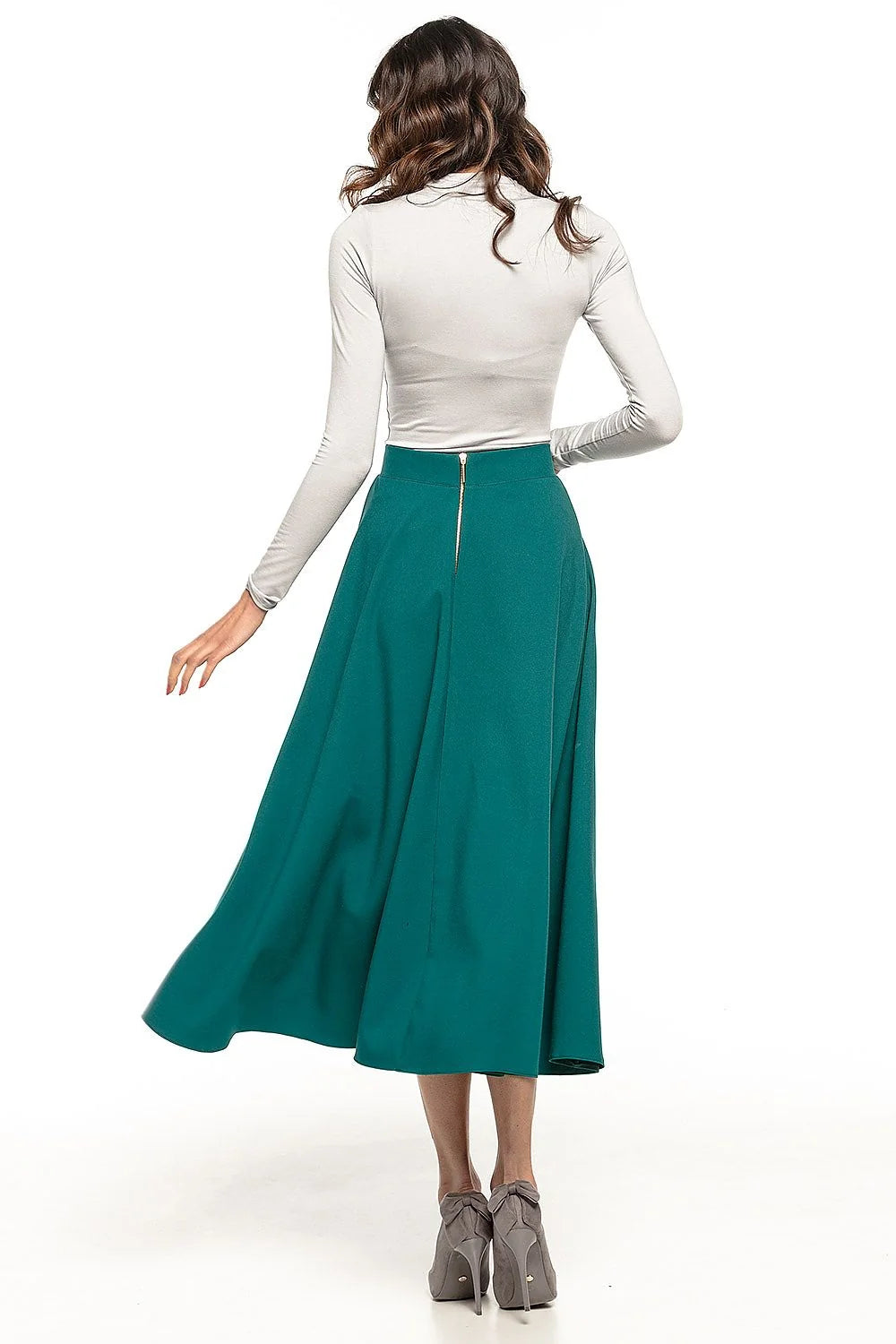 Jupe midi en coton élégante années 50 chic et moderne pour occasions spéciales femmes