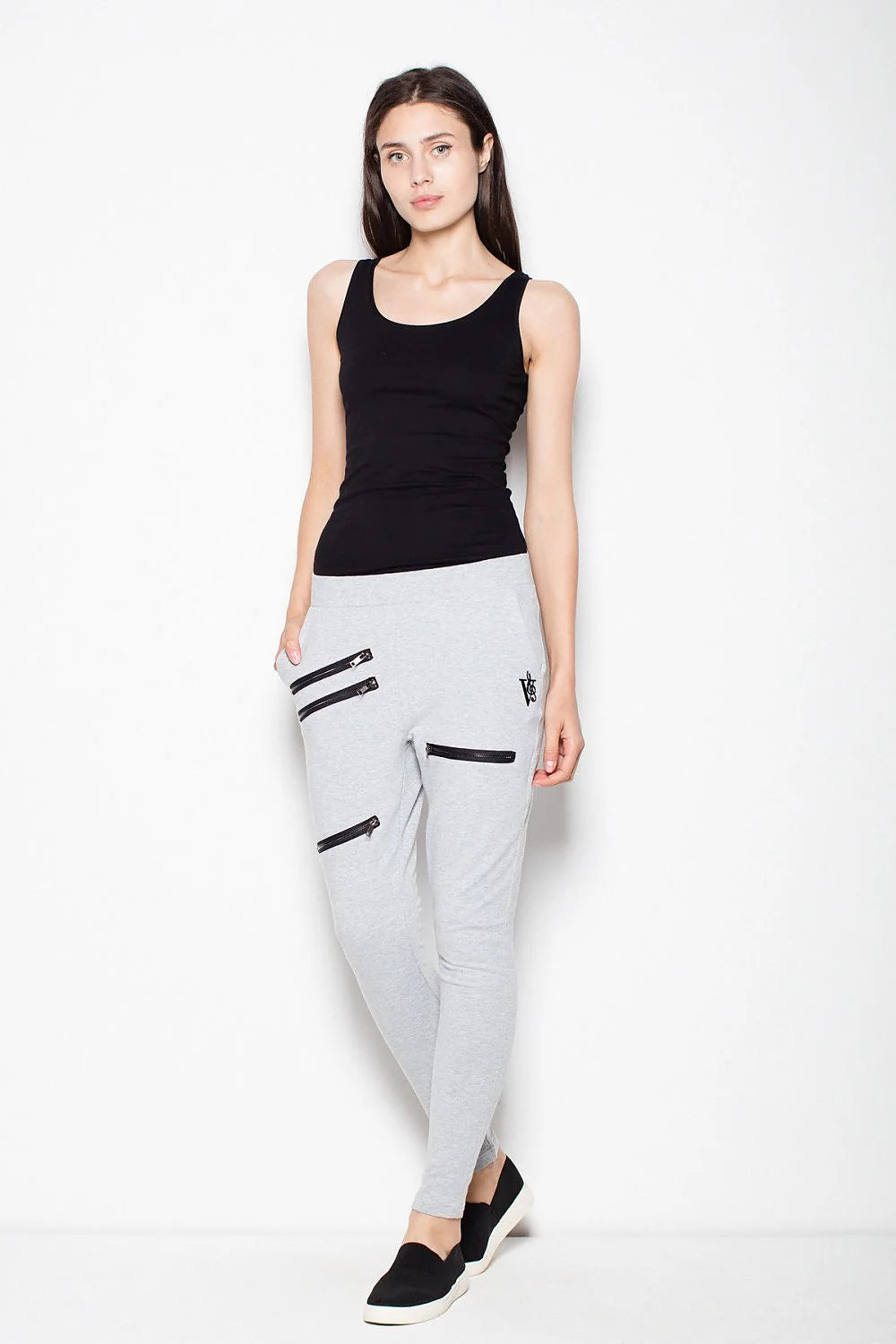 Pantalon de jogging en coton gris clair pour un style décontracté et sportif moderne élégant