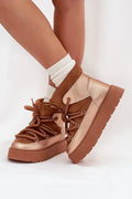 bottines basses femme daim cuir écologique plateforme épaisse confortable stabilité lacets épais fourrure doublée semelle crantée gomme urbaine