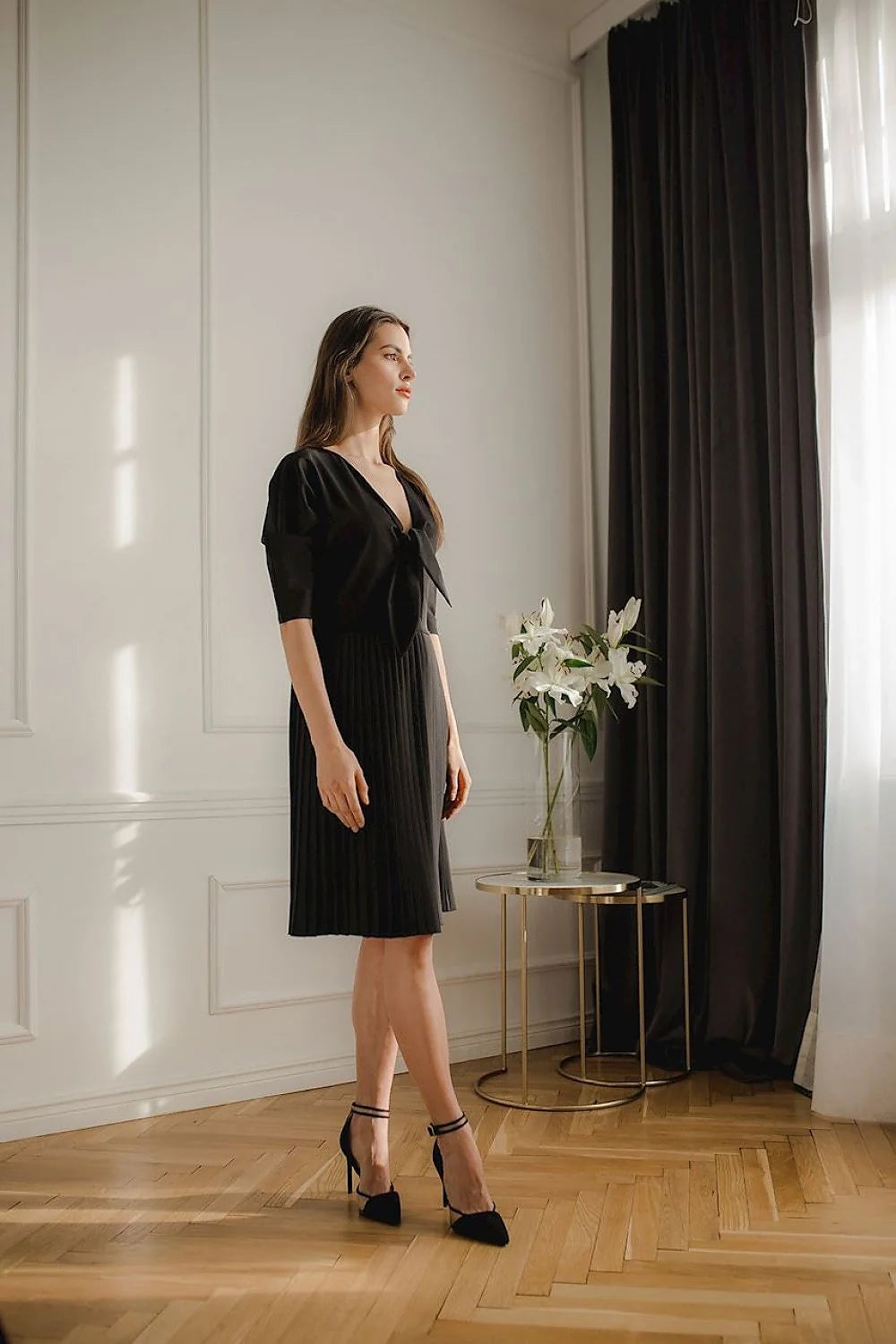 Robe de cocktail femme polyester élasthanne élégante motifs géométriques manches kimono confort soirée chic