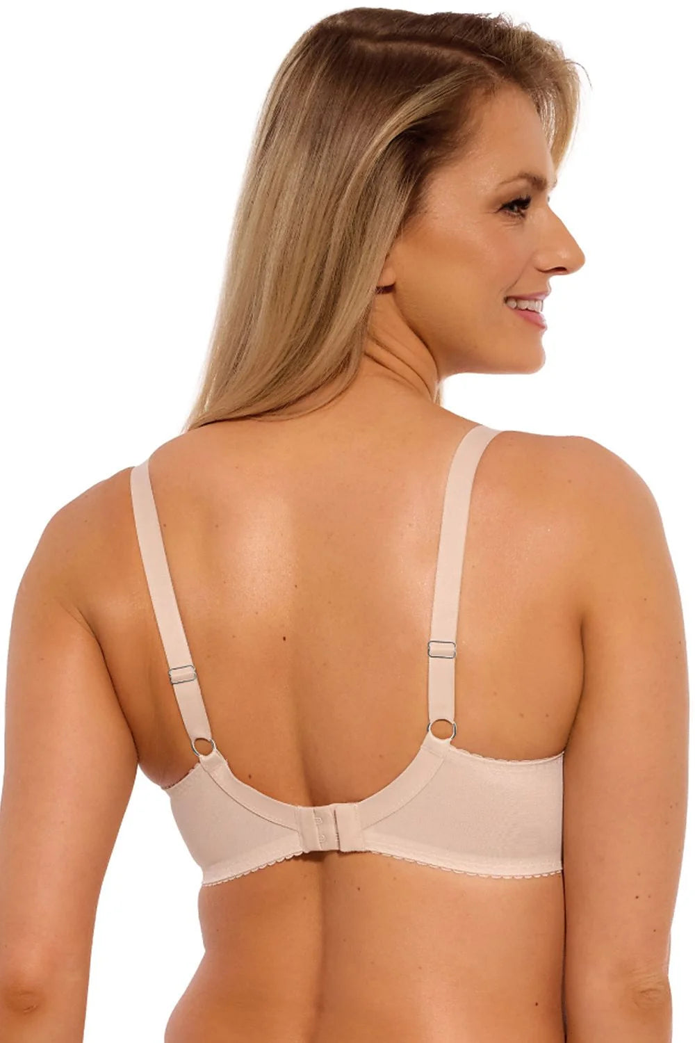 Soutien-gorge balconnet Gaia semi-rigide dentelle nude floral femme mode élégance confort maintien sous-vêtements