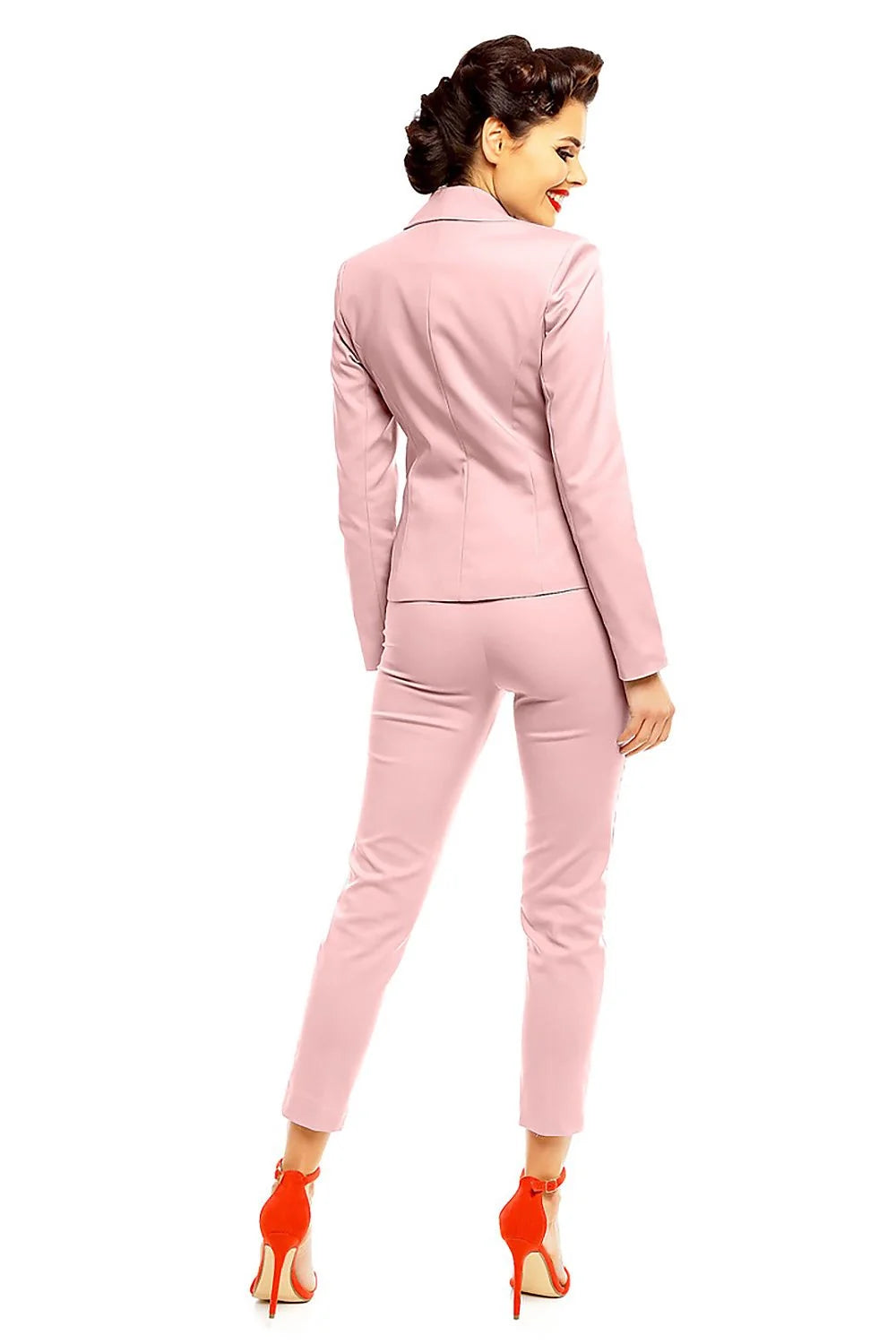 Pantalon femme en tissu lisse élégant pour look professionnel et sorties entre amis stylées