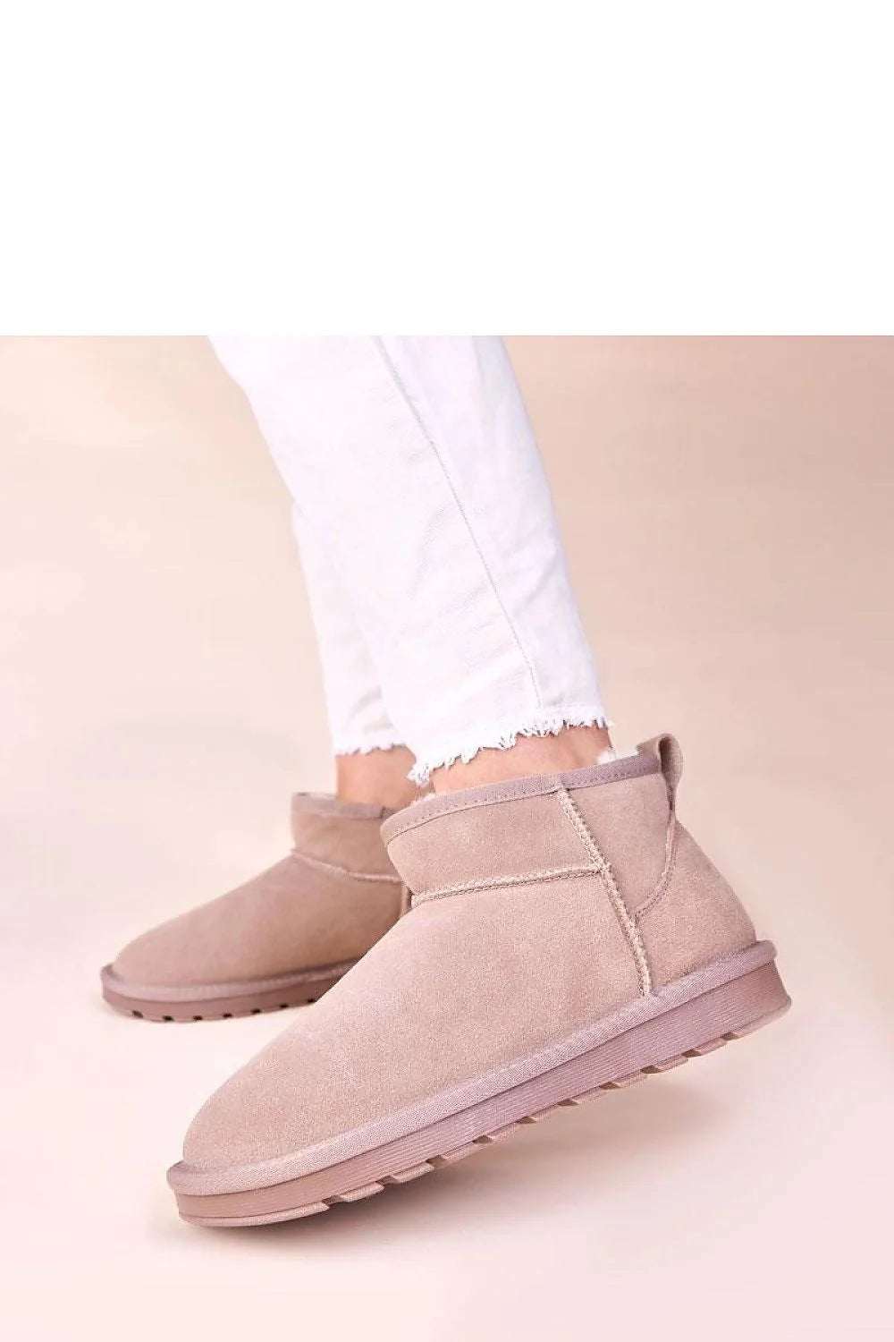 bottes neige femme Gemre Matilda cuir suédé daim gris taupe doublure fourrure chaude semelle crantée caoutchouc plateforme confortable maintien élégant