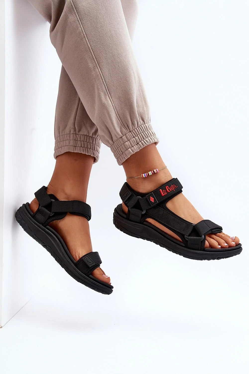 Sandales Step in style Lee Cooper style sportif confortable femmes ajustables Velcro semelle caoutchouc été