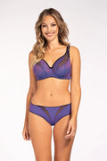 Soutien-gorge Rena Unique lingerie féminine élégante confortable violet profond dentelle tulle élasthanne polyamide femmes