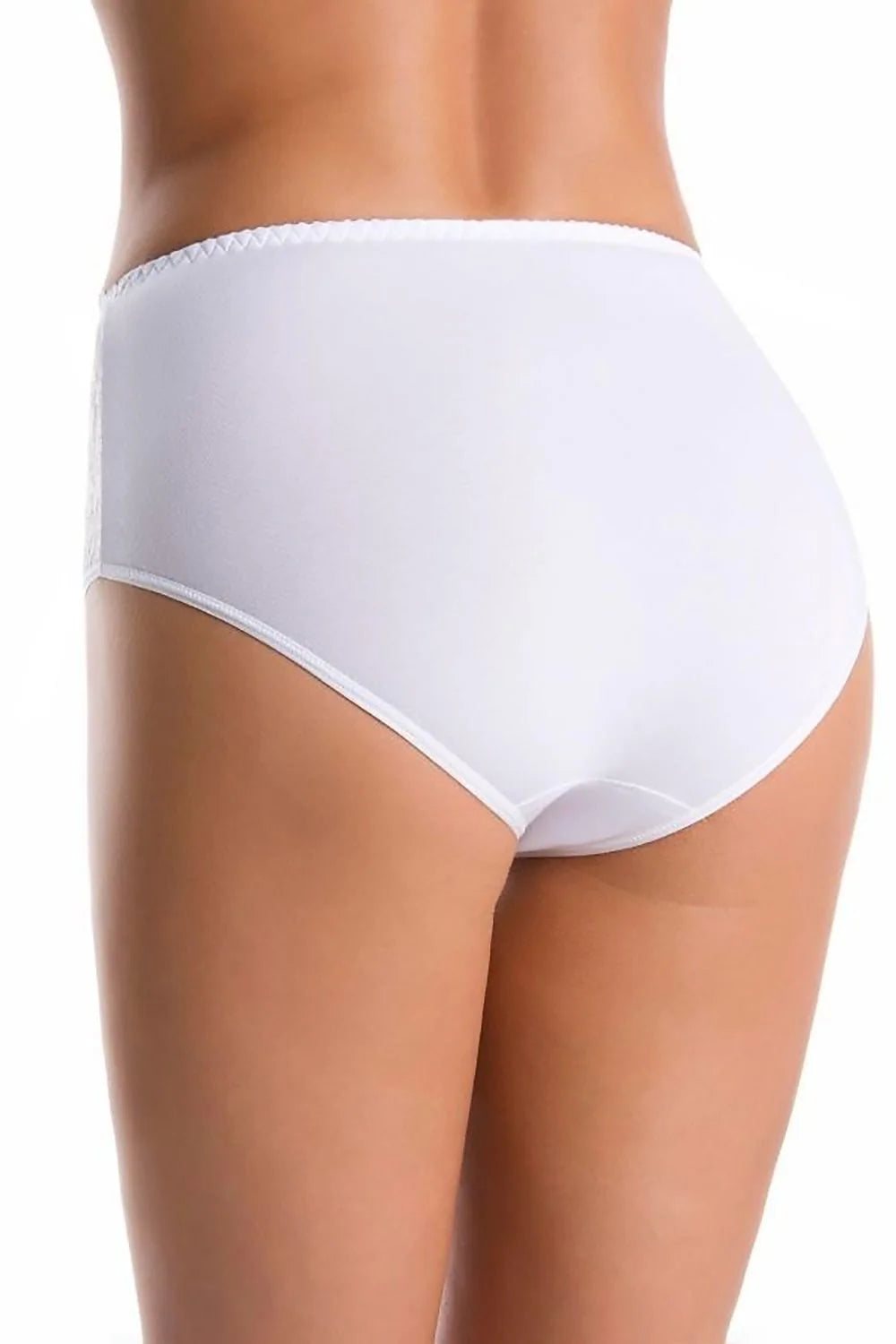 ensemble culottes Teyli dentelle florale taille haute coton elasthanne blanc lot trois couvrance maintien confortable féminin