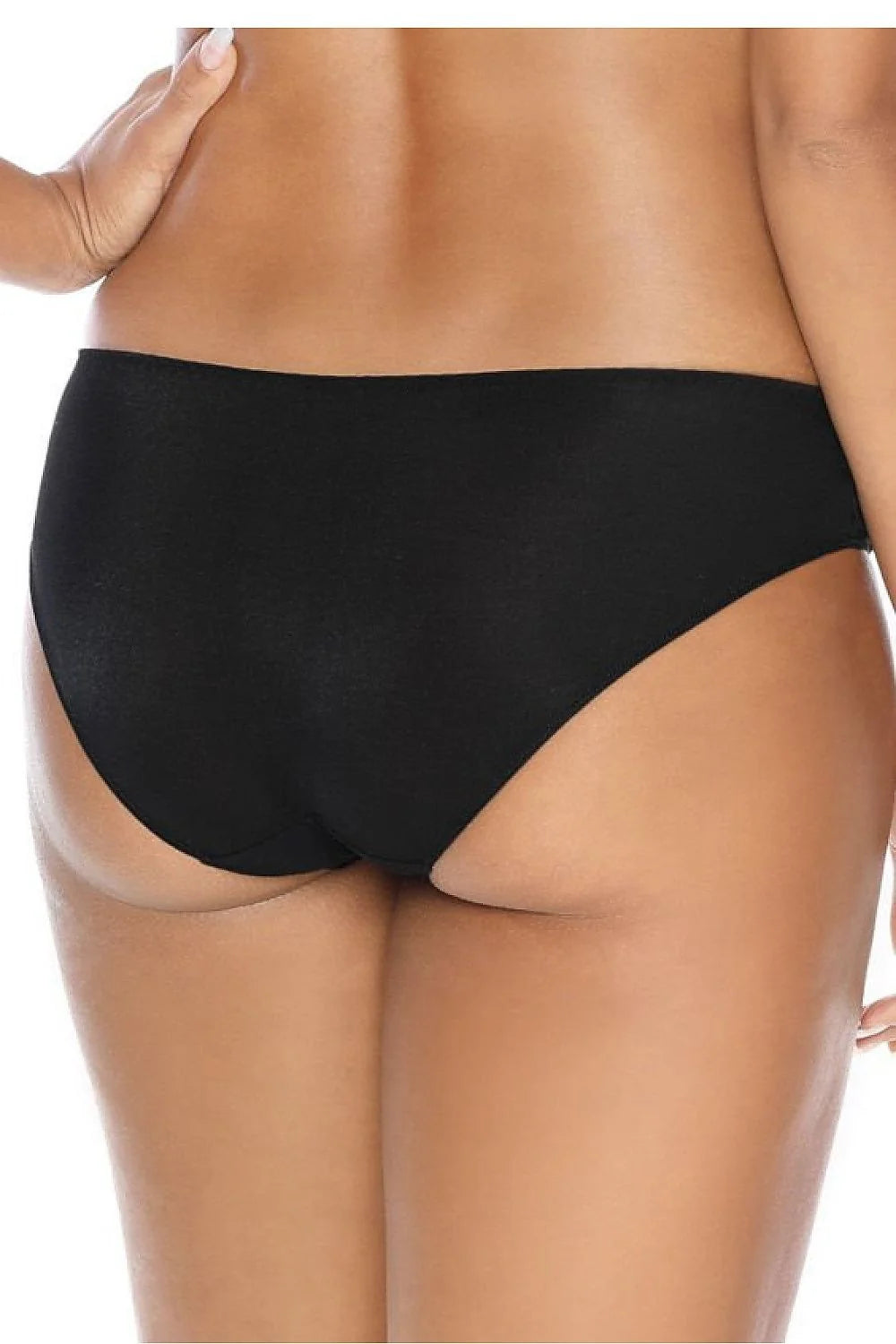 culottes noires dentelle florales ajustées taille basse couvrance moyenne bordure festonnée stretch semi transparente nœud décoratif coton doublure maintien confortable