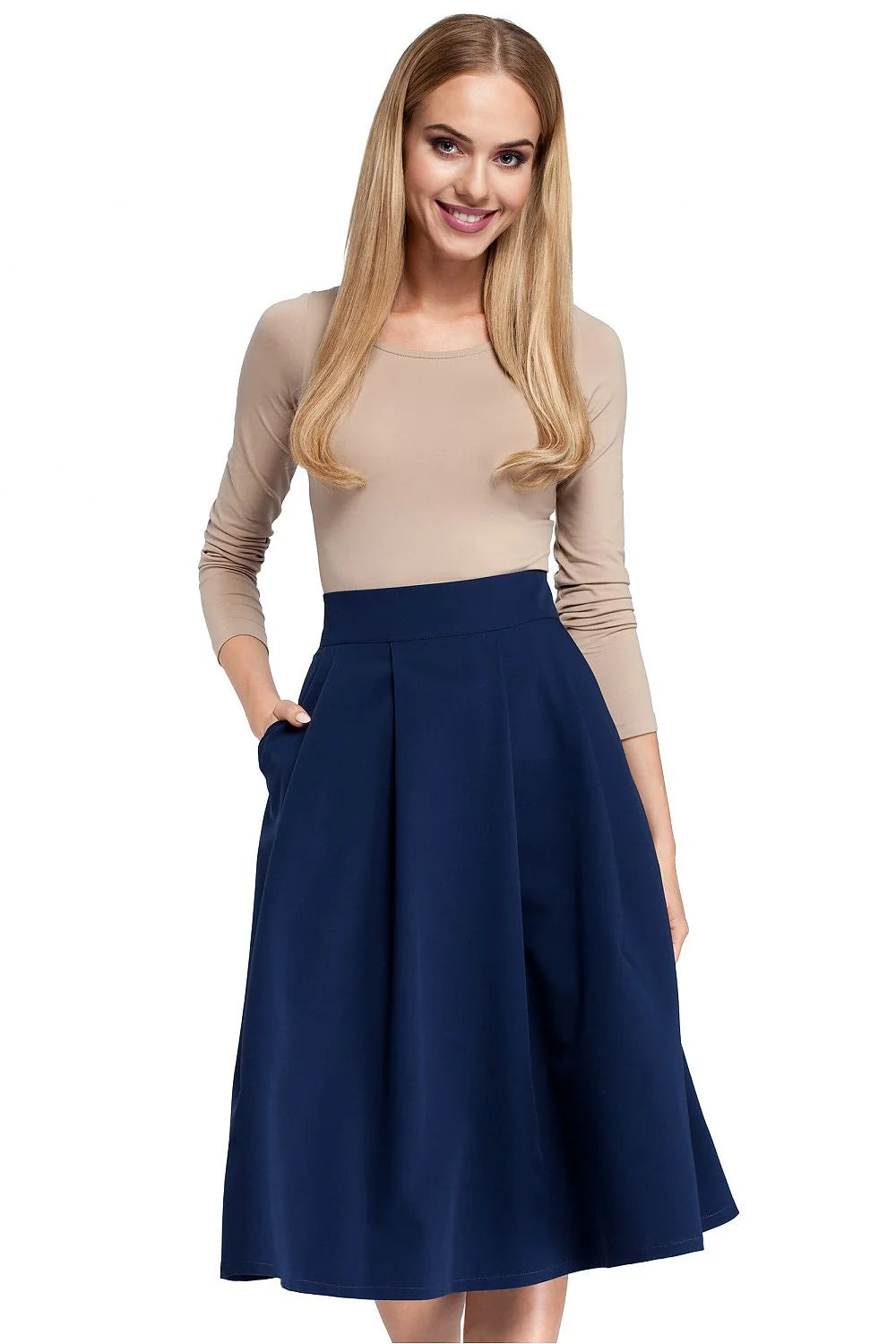 Jupe évasée en tissu raffiné élégante et confortable pour femmes modernes occasions formelles et décontractées