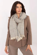 écharpe oversize femme beige gris perle chevrons franges maille épaisse douce enveloppante chaude 220cm 62cm polyvalente manteau chic
