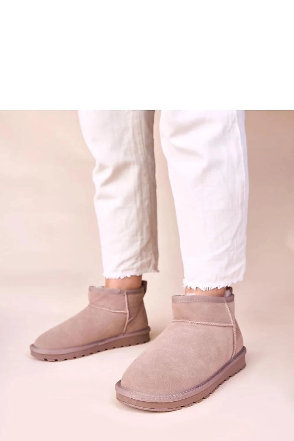 bottes neige femme Gemre Matilda cuir suédé daim gris taupe doublure fourrure chaude semelle crantée caoutchouc plateforme confortable maintien élégant