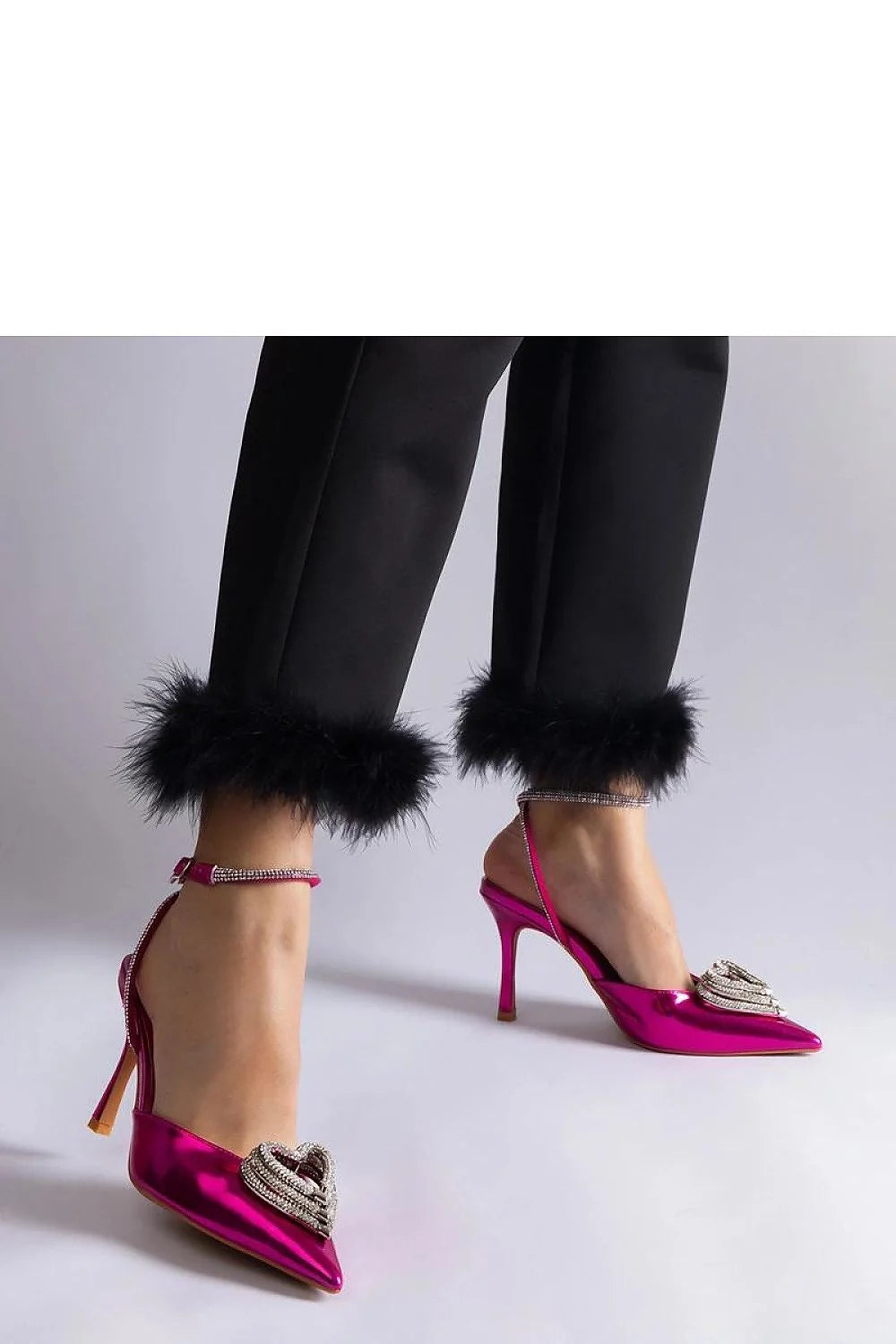 Escarpins à talons hauts Solea design ouvert zircons cuir synthétique talons stables confort occasions spéciales femmes