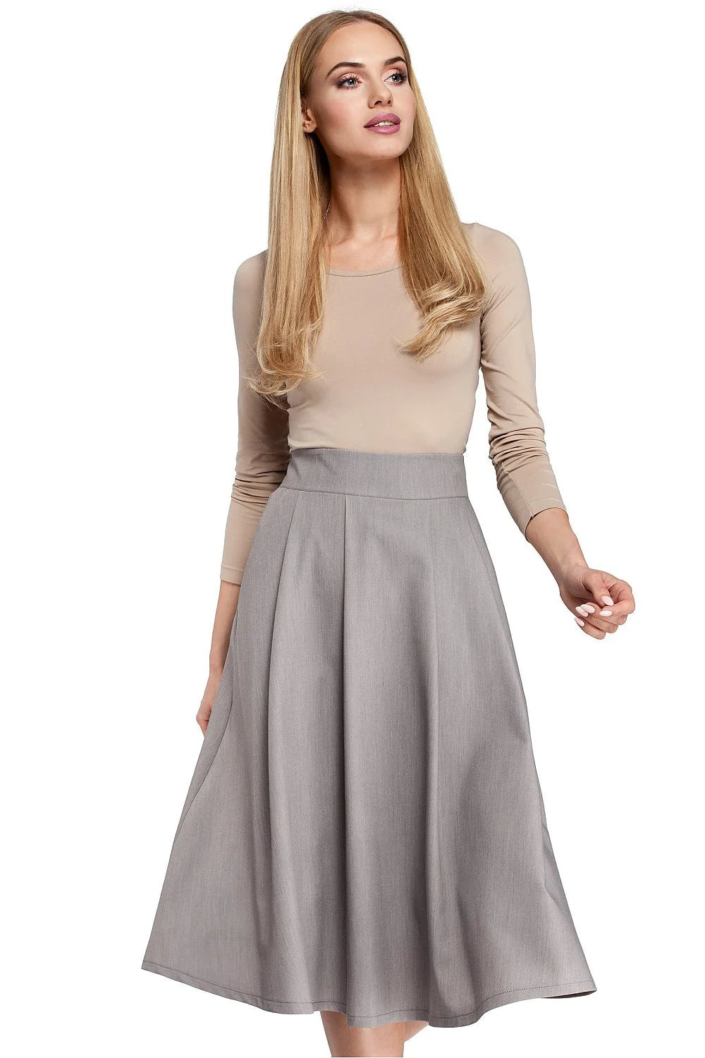 Jupe évasée en tissu raffiné élégante et confortable pour femmes modernes occasions formelles et décontractées