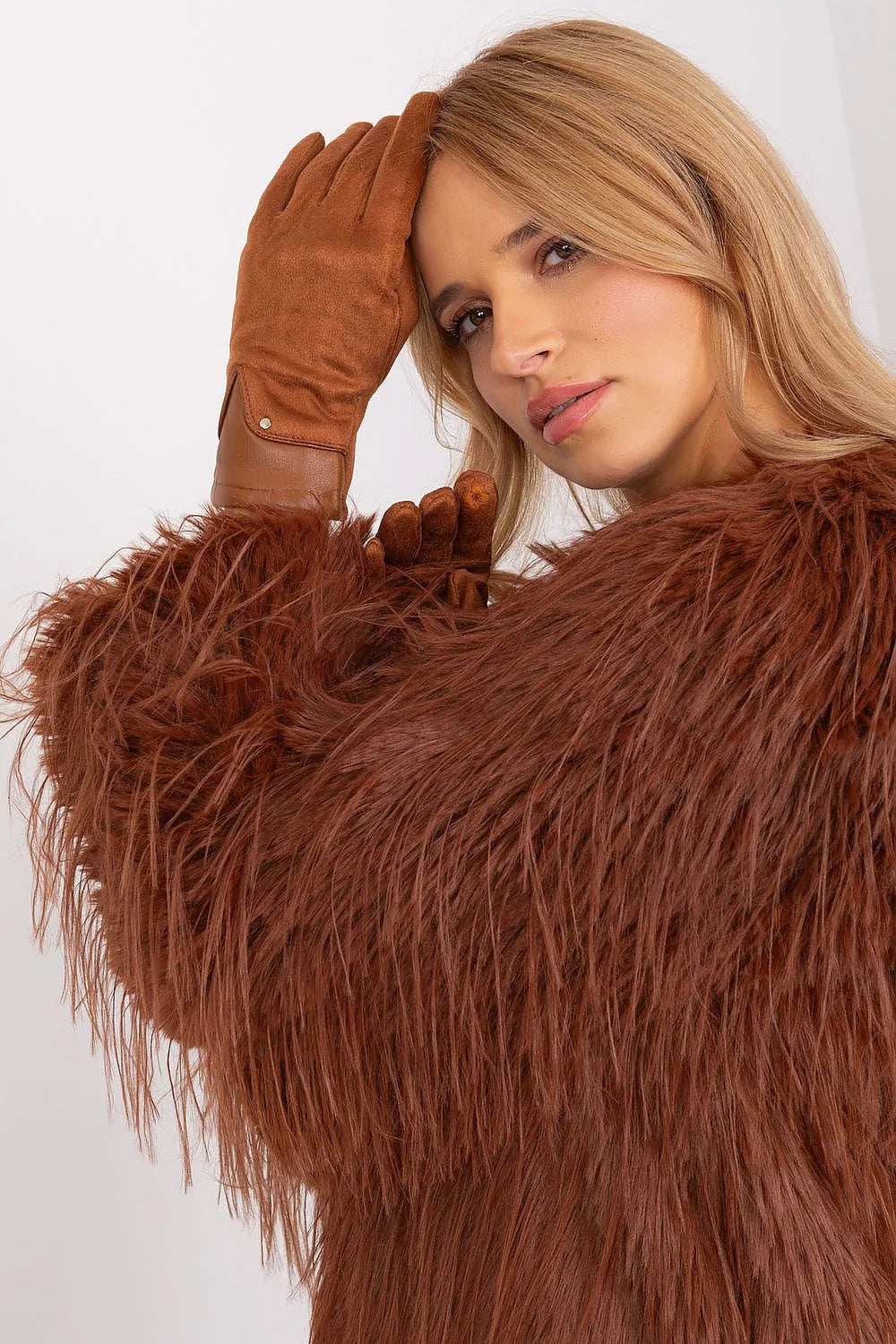 Gants élégants pour femmes avec fleurs brodées manches longues style audacieux matériau polyester spandex