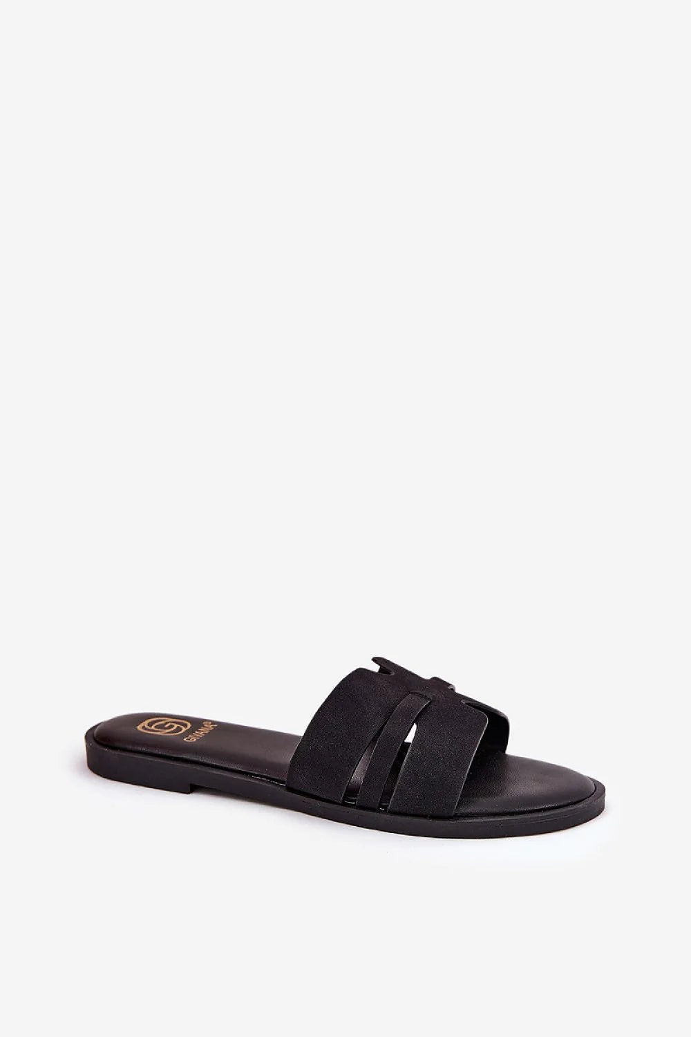 Sandales pour femmes design moderne minimaliste été 2023 cuir suédé noir confortables maintien sécurité style polyvalent