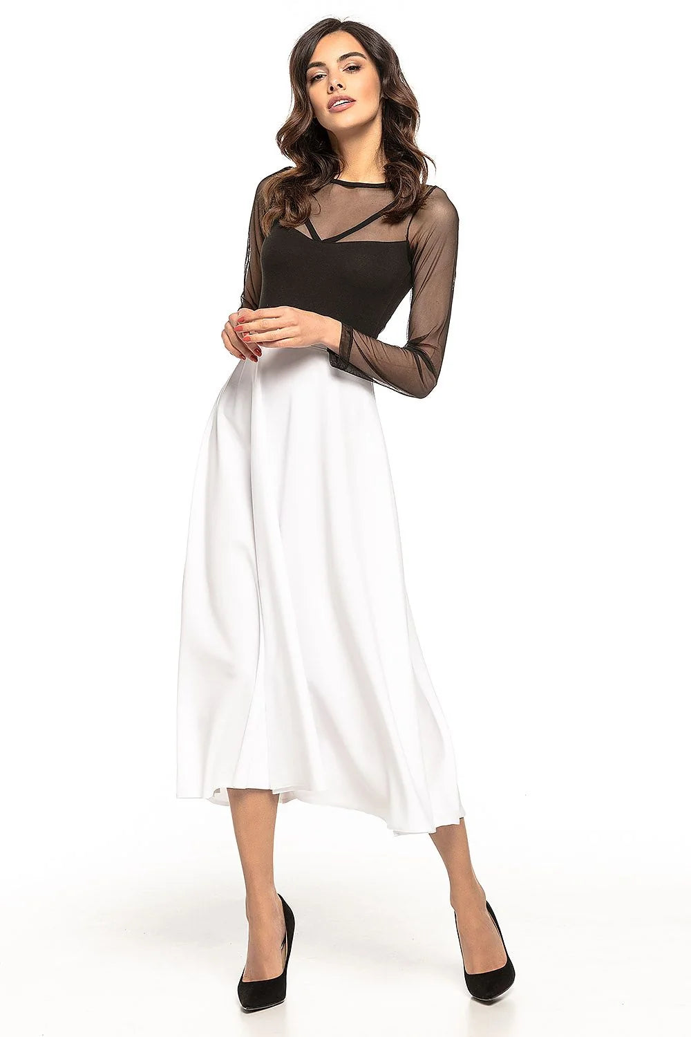 Jupe midi en coton élégante années 50 chic et moderne pour occasions spéciales femmes