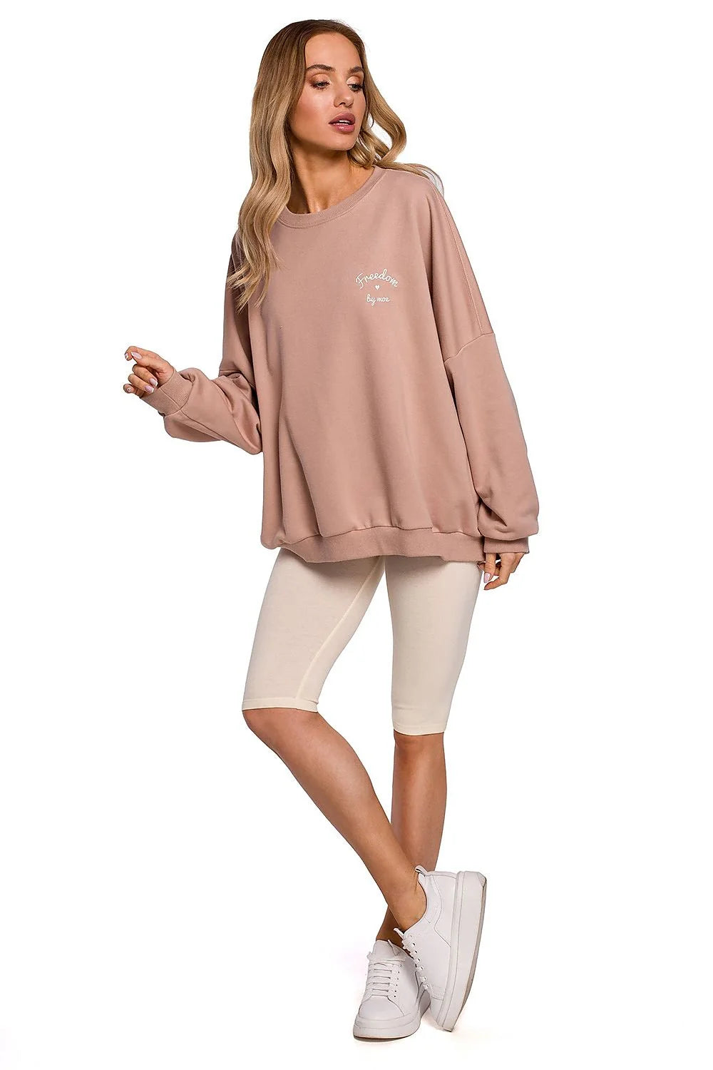 Sweatshirt Femme Coton Noir Confortable Décontracté Style Athleisure Mode Sportive Avec Short Cycliste