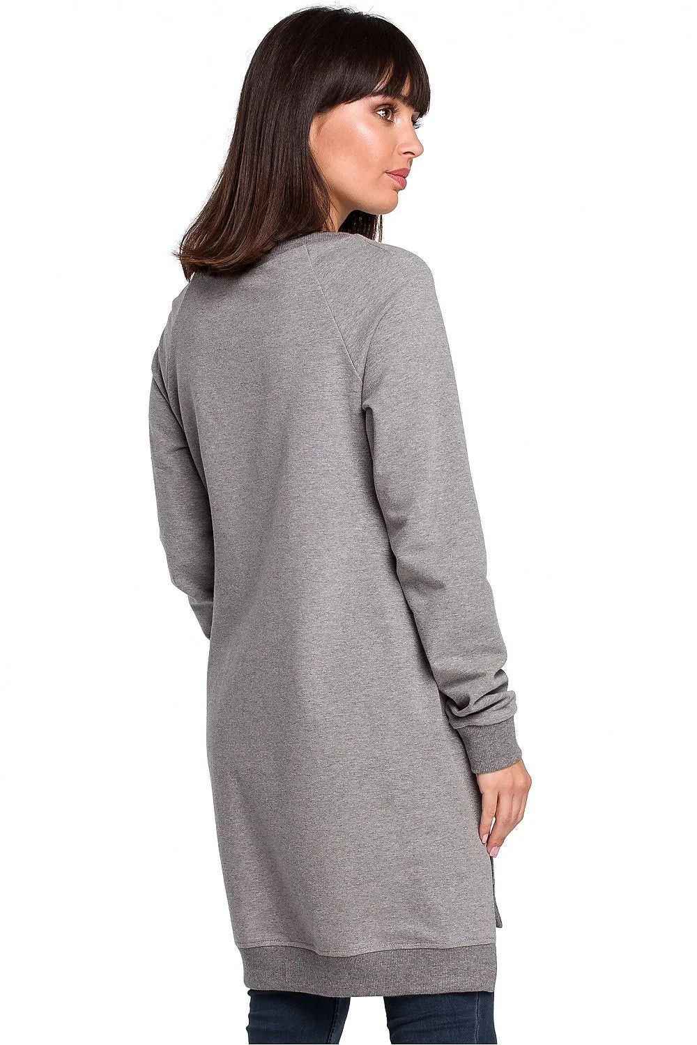 Sweat-shirt femme coton casual ample marron camel confortable manches longues style décontracté mode élégante