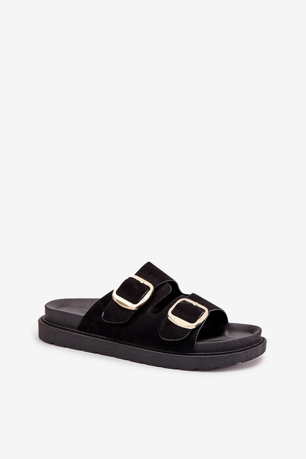 Sandales femmes design moderne confort suédine écologique straps ajustables boucles dorées semelle caoutchouc hauteur plateforme style boho-chic occasions quotidiennes été matériau durable tailles disponibles élégance